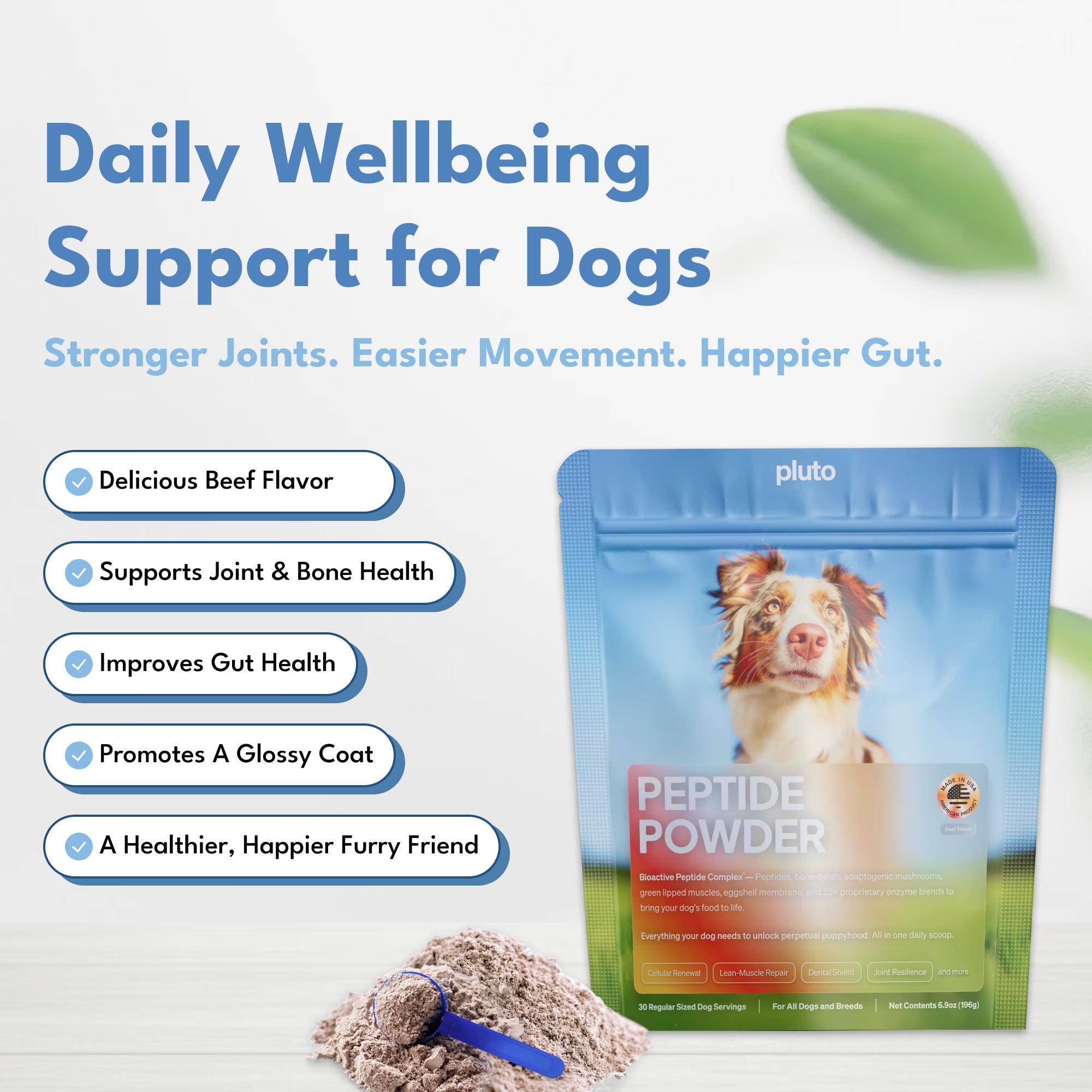 The Daily Wellbeing Peptide Powder That Gives You Your Dog Back