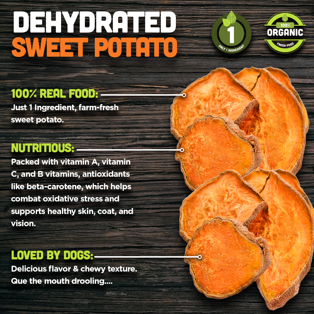 Sweet Potato Chews Single Ingredient Dog Treat Pluto